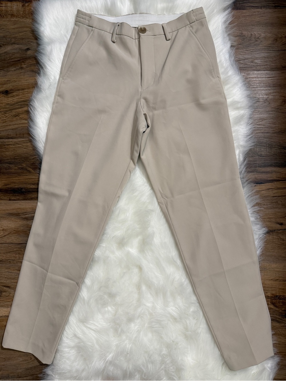 J. Ferrar Men’s Slim Fit Beige Dress Pants Size S 28-30 NWOT